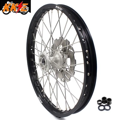Rueda de buje KKE 21" delantera plateada fundida para Honda CR125R CR250R 1995 CR500R 96-2001 Foto 1 de 4
