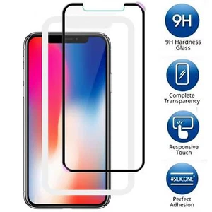 Protector Pantalla Cristal Templado iPhone X [CUBIERTA COMPLETA] + Bandeja Instalación - Imagen 1 de 7