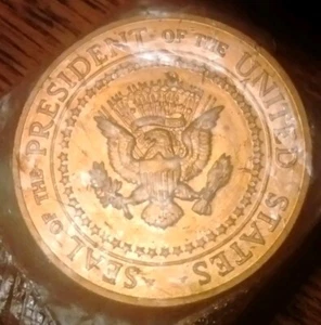 Weißes Haus Siegel des Präsidenten der Vereinigten Staaten Bronze Medaille - Bild 1 von 2