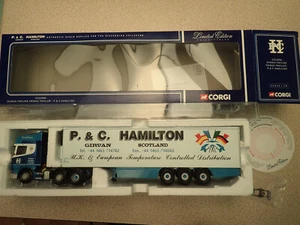 Corgi 1:50 CC12906 Scania Topline Fridge Trailer P&C Hamilton Undisplayed #3528 - Picture 1 of 14