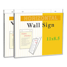 Universal Wall Mount Sign Holder 11" x 8 1/2" Clear 76883