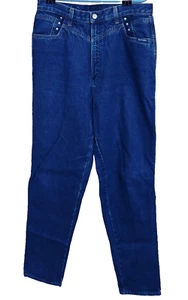 Vintage 90s Rocky Mountain Bareback Dk Blue Western Denim Rockies Jeans 15/16x36 - Picture 1 of 7