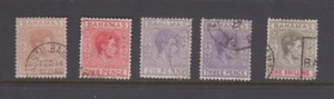 BAHAMAS 102,103B,104A,105,110 Geo VI used 1938-43 - Picture 1 of 1