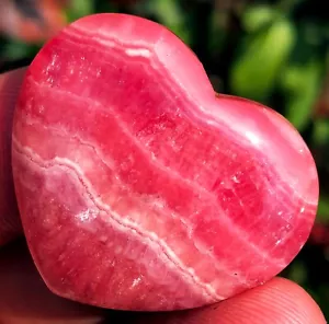 Gemma 20,0 g!!! Cuore cristallo rodocrosite rosso trasparente naturale ia7981 - Foto 1 di 12