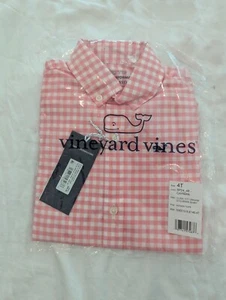 Vineyard Vines Boys Classic Fit Gingham On-The-Go brrr Shirt (4T) - Picture 1 of 1