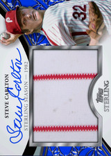 Topps Bunt Sterling 23 S2 Blue Sterling Seasons Steve Carlton Super Rare