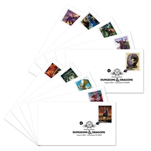 Dungeons & Dragons 50th Anniversary - 10 Stamped Envelopes - First Day of Issue - Bild 1 von 5