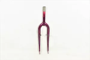MOUNTAIN BIKE ATB 26" RIGID STEEL FRONT FORK 160mm 1" STEERER PINK MARBLE FINISH - Picture 1 of 2