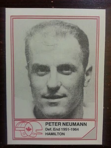 1983 Salón de la Fama Jogo #B22 Peter Neumann Hamilton Tiger-Cats - Imagen 1 de 1