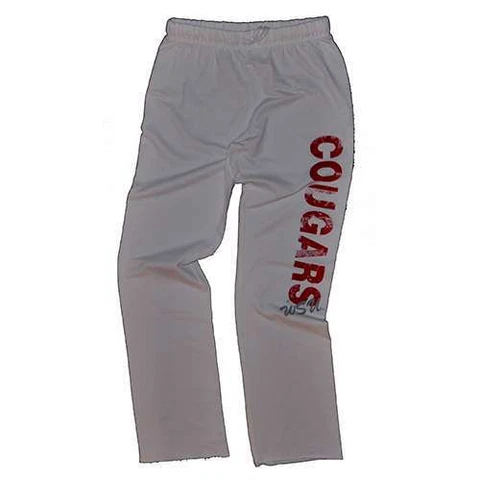 Washington State Cougars Women's Cozy Fleece Pant - White Cover