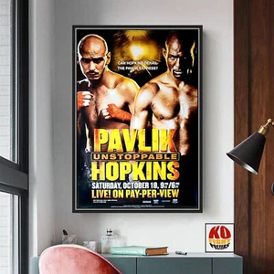 BERNARD HOPKINS vs. KELLY PAVLIK : Original HBO PPV Boxing Fight Poster AUCT - Bild 1 von 15