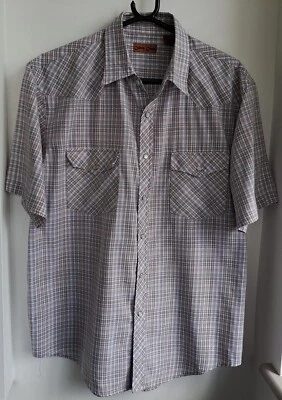 Vintage Cobra Creek Check Western Shirt Pearl Snaps 46"-114.5cm M (107WR) - Image 1 of 3