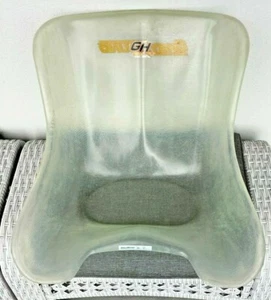 GO KART SEAT CLEAR FIBREGLASS GREYHOUND 25, 28, 29, 30, 32CM ONLY WAISTE MEASURE - Picture 1 of 5