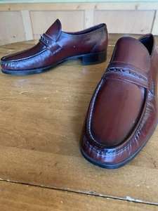 New Florsheim Burgundy Slip On Loafers 11 D - Picture 1 of 12