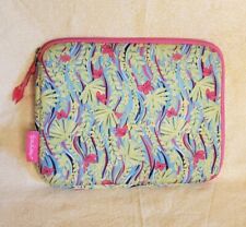 Lilly Pulitzer Pink & Green iPad Tablet Cover Sleeve Zip Pouch 
