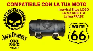 Barilotto Borsa x moto custom Harley Davidson jack daniels teschio skull Bobber - Picture 1 of 1