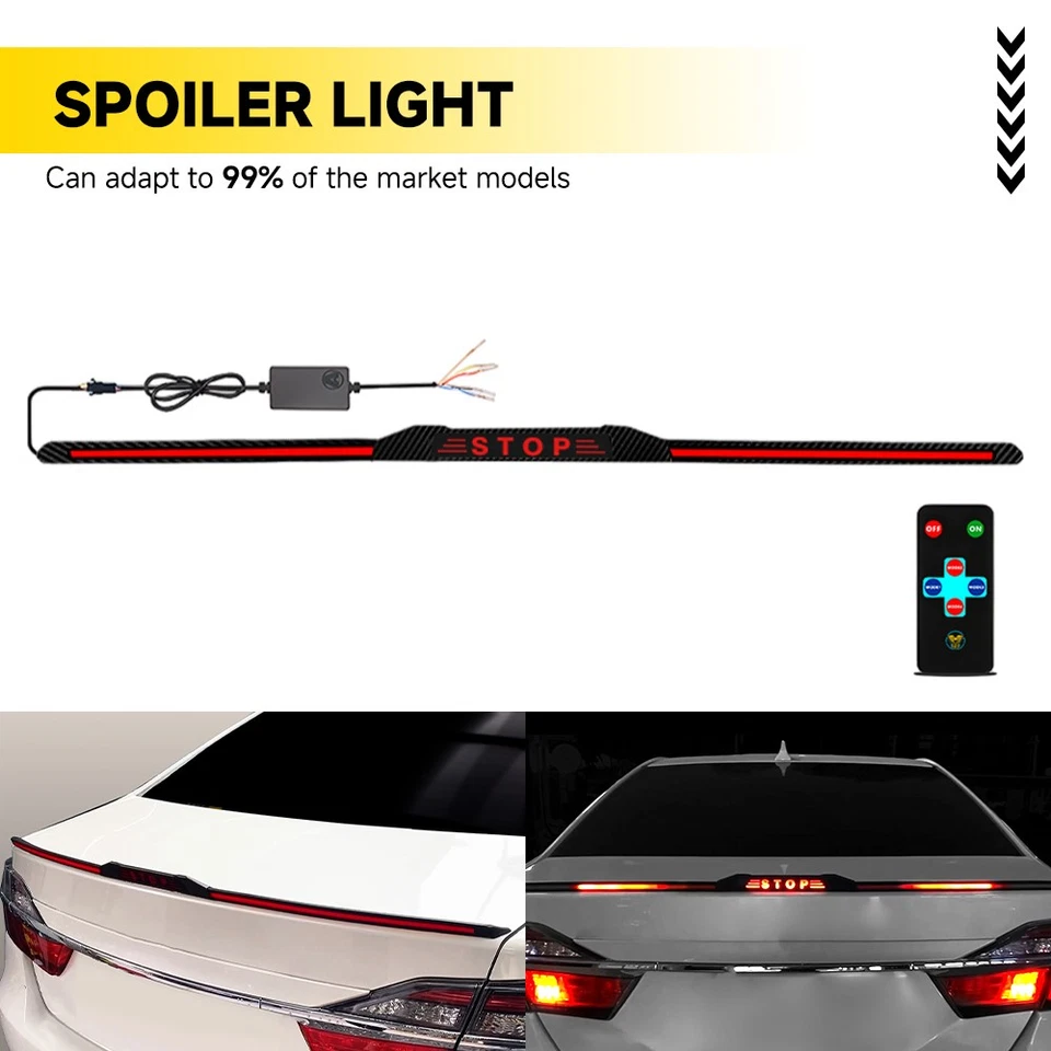 Fiber Carbon Light Universal Control Remote Length Adjustable 120-130cm Spoiler - Image 1 of 4