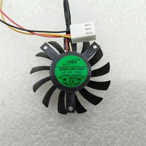 1PCS New ADDA AD0512MX-RB6 45mm GPU Cooling Fan DC12V 0.10A 35*35*27mm 3Pin - Picture 1 of 1