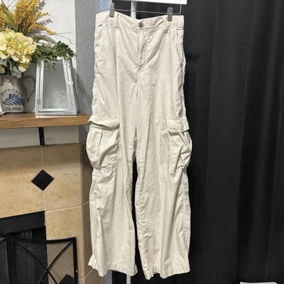 Garage Women’s Cargo Pants Light Tan High Rise Utility Style Size M Medium - Image 1 of 4