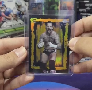 2025 Topps Chrome Cactus Jack WWE - CM Punk Festival Of Fury Gold /50 #FVF-4 - Picture 1 of 3