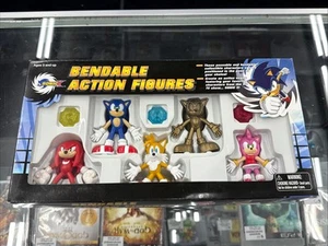 Sonic X Sonic the Hedgehog Tails Knuckles Amy Rose Gold Sonic pieghevole nuovo - Foto 1 di 12