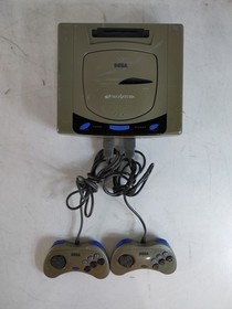 Sega HST-3200 Saturn Console with 2 Controllers For Parts