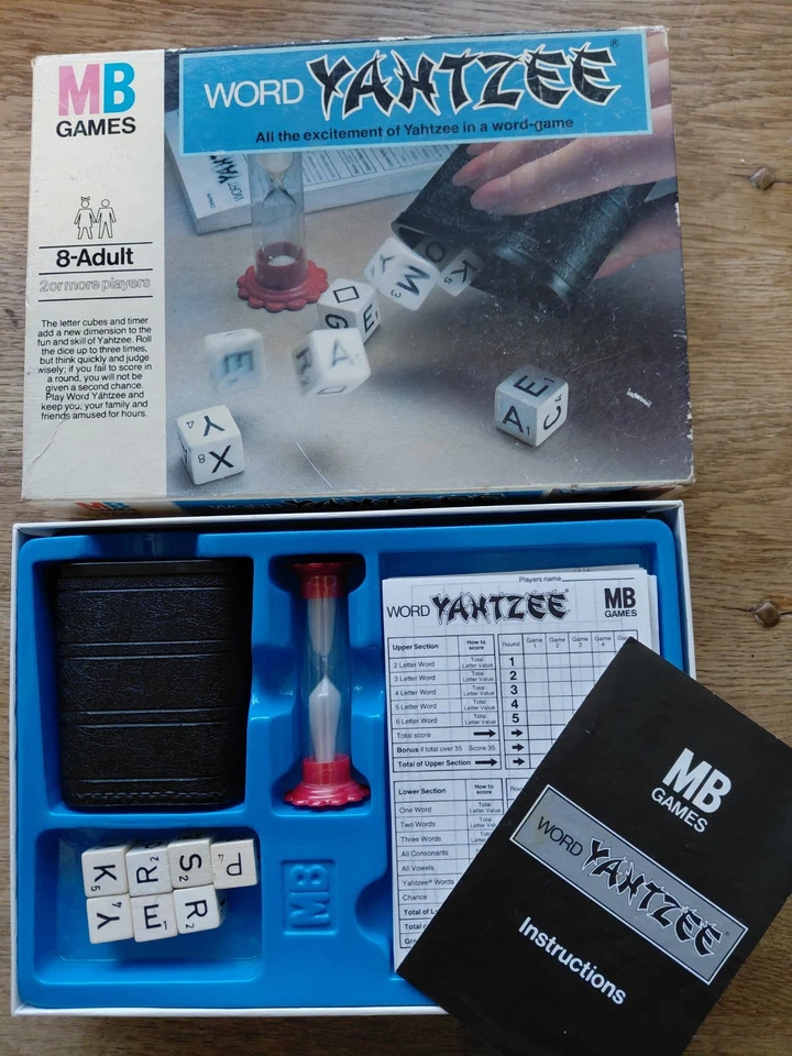 Vintage MB Games Word Yahtzee Board Game 1979 Edition Complete Family fun - Image 1 of 1