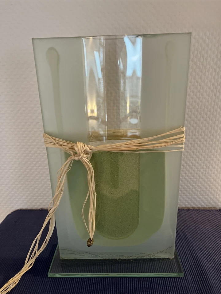 Vase Leonardo, aus Glas, moderne Form, 33 x 18 cm - Bild 1 von 4