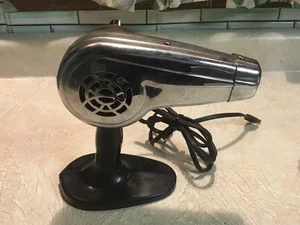 Vintage Dominion Free Standing Adjustable Silver Working Hair Dryer GETS HOT - Picture 1 of 13