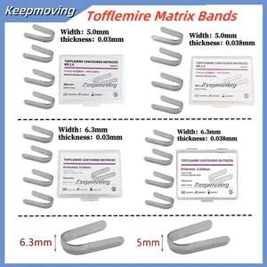 Dental Tofflemire Contoured Matrix Bands Premolars Stainless Steel 5.0mm/6.3mm - Picture 1 of 16