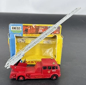 Vintage 1960s Matchbox K-15 King Size Merry Weather Fire Engine Diecast In Box - Picture 1 of 9