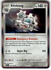 Pokemon Stellar Crown Klinklang 101/142 Holo - Picture 1 of 4