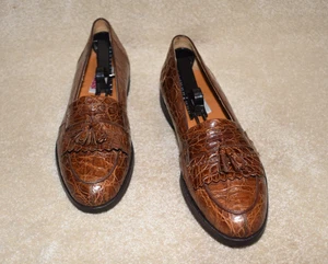 GORGEOUS MEZLAN "GENUINE CROCODILE" OXFORDS 8.5 M $1495 - Picture 1 of 9