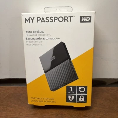 Western Digital WD My Passport 1TB External Portable Storage USB 3.0 Hard Drive - Image 1 of 4