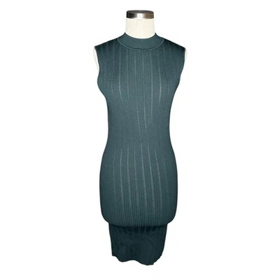 MARCIANO BY GUESS Chenille Green Zoe High Neck Tank Sweater Dress Women's Large - Image 1 of 4