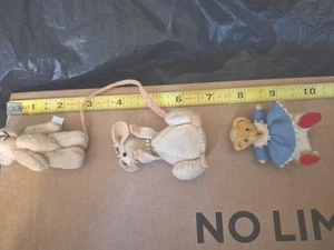 3 Vintage Mini Stuffies 2 Bären, 1 Maus - Bild 1 von 9