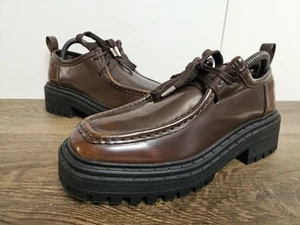 Zapatos Rita Ora By Primark para mujer marrón imitación cuero suela de cuña Oxford Reino Unido 3 UE 36 - Imagen 1 de 16
