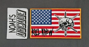 Team Room Design KILL KREW amerikanische Flagge XL Aufnäher NEBEL VORWÄRTS BEOBACHTUNGSGRUPPE - Bild 1 von 4