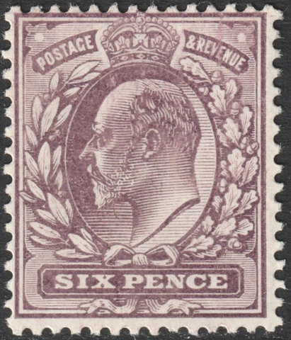 SG 248 6d Slate Purple M32 (3) in very fine and fresh unmounted mint condition Cover