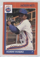 1990 Grand Slam Jackson Mets Aguedo Vasquez #19