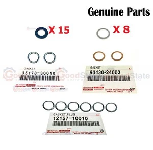 Genuine Hilux TGN128 TGN126 KUN26 KUN25 GUN125 Drain Plug Washer Gasket Set - Picture 1 of 9