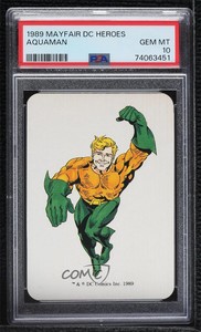 1989 Mayfair Games DC Heroes AquaMan PSA 10 GEM MT 0x1m