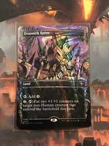 MTG Drannith Ruins HALO FOIL Aftermath MAT 0228 Raro Casi Nuevo - Imagen 1 de 2