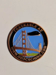 2005 San Francisco - The Golden Gate City, Bronze Finish - Unactivated Geocoin - Picture 1 of 2
