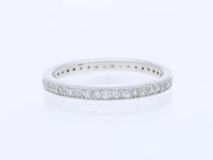 Top Preis Memory Ring 0,51 ct. Diamanten 585 Weiss Gold Wert: 2.300 EUR Neu Deta - Bild 1 von 6