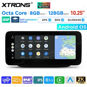 Android 14 128GB CarPlay Car GPS Stereo Sat Navi DSP 4G LTE WiFi For Benz B W246 - Picture 1 of 24