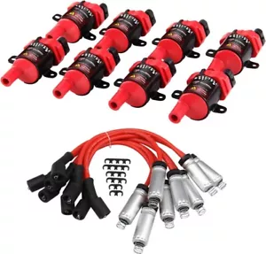 High Performance 8Pcs D585 UF262 Ignition Coils Pack Round Type 748UU 12622553 - Picture 1 of 9