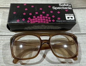 Gafas de seguridad vintage Bouton marcos y lentes transparentes nuevas en caja bañera1 - Imagen 1 de 4