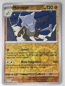 REVERSE HOLO Marowak 073/142 NM / M Stellar Crown Pokemon Card $2 Combined Ship - Picture 1 of 2