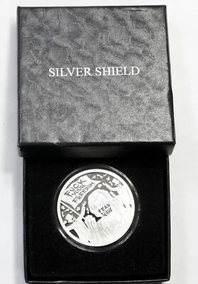 2021 2oz.999  Your Freedom Proof Silver Shield Micromintage Vaccine  Box  # 1243 - Image 1 of 4